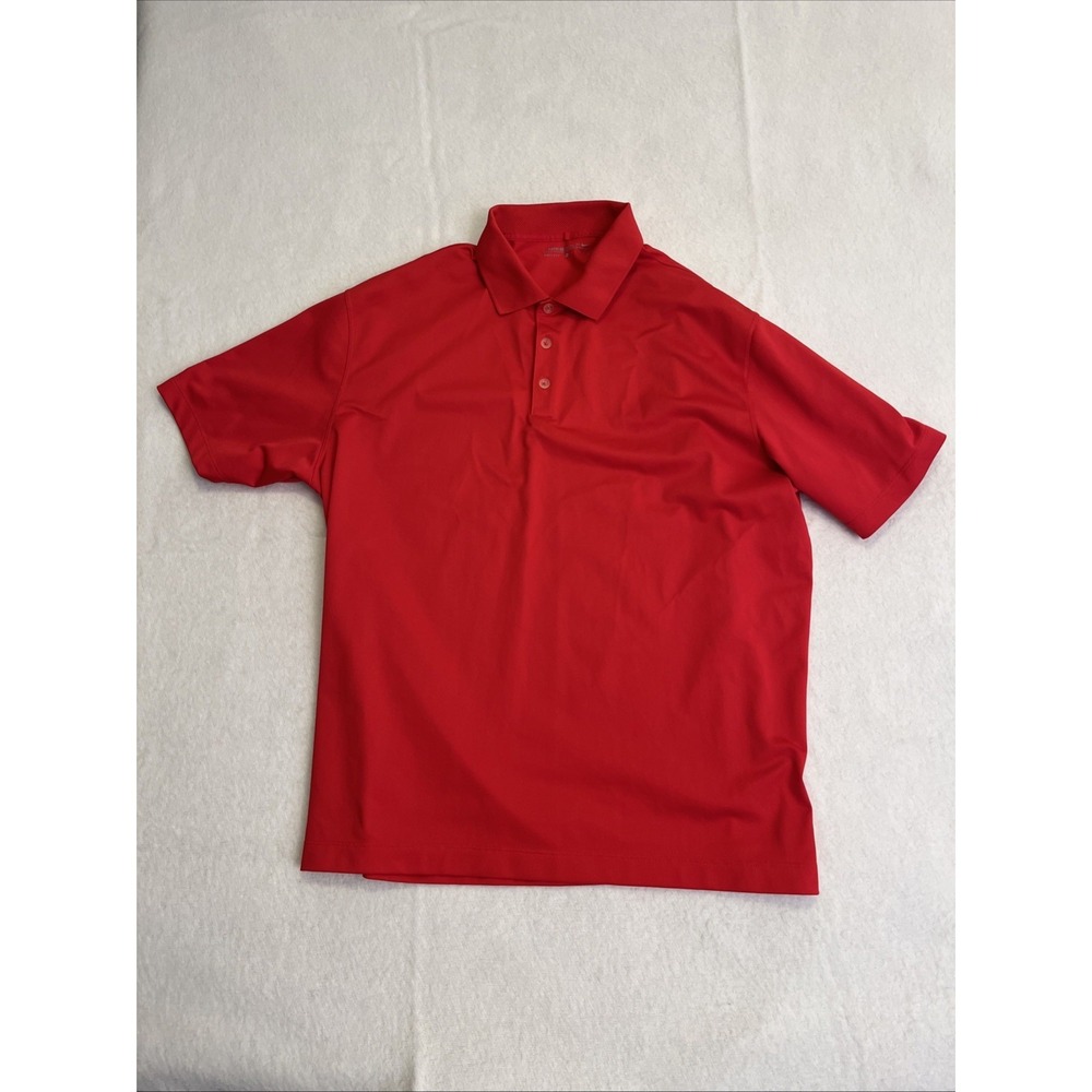 Nike Golf Dri FIt Men's XL Red Red Short Sleeve Polo YoungLife